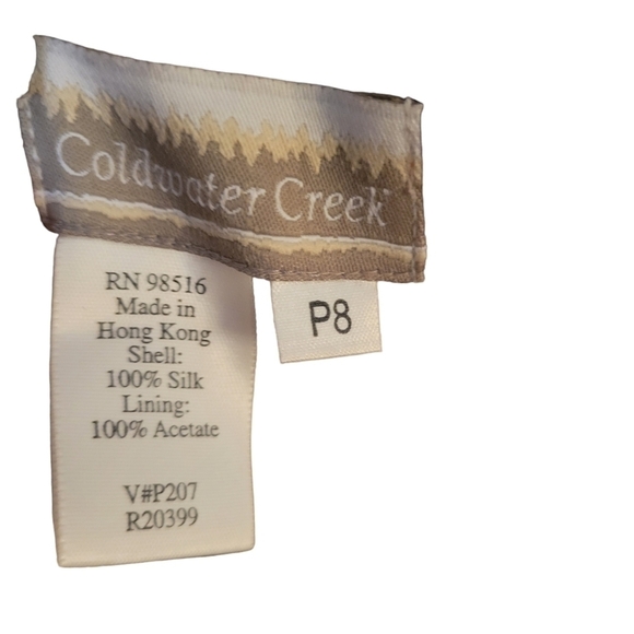 Coldwater Creek Silk Skirt Size P8 - Picture 2 of 2